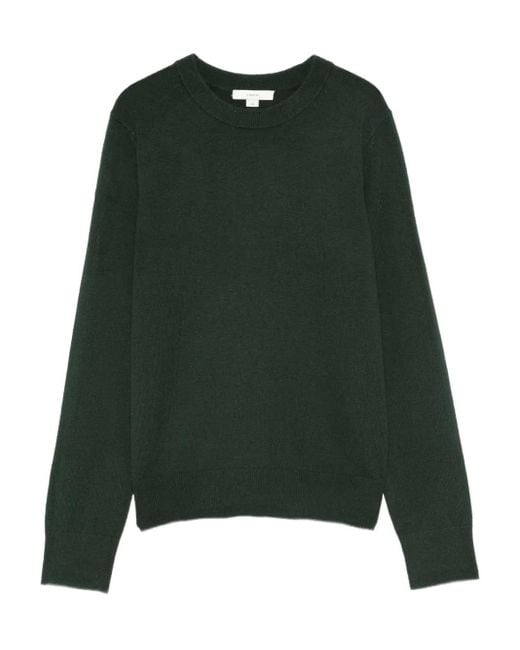 Vince Green Crew-Neck Cashmere Sweater