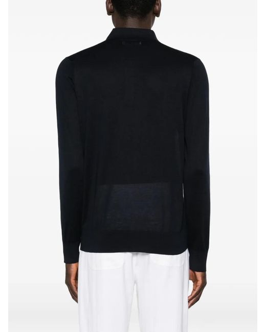 Brunello Cucinelli Black Polo Shirts for men