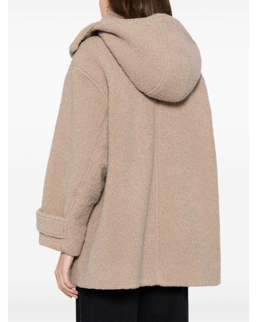 Izzue Natural Jacke aus Faux Shearling