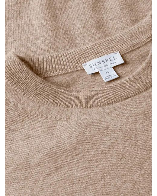 Sunspel Natural Crew-Neck Sweater for men