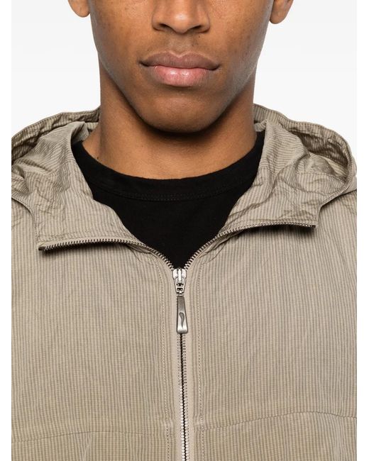 Masnada Natural Zip Closure Hooded Jacket for men