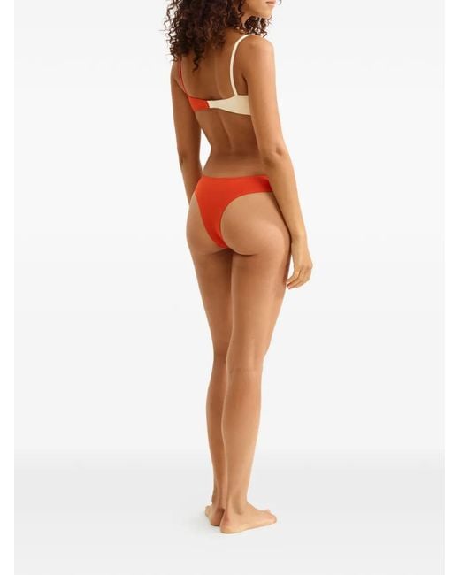 Eres Red Dualité Bikini Top