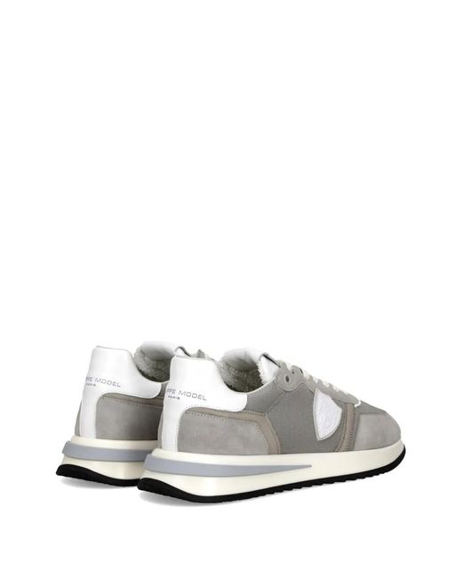 Philippe Model White Tropez 2.1 Shield-Shape-Patch Sneakers for men