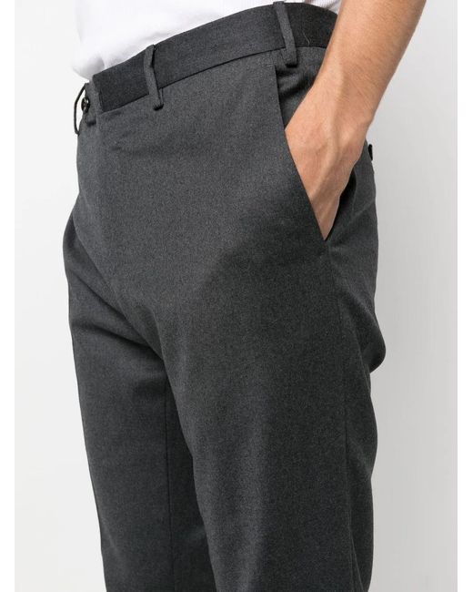 PT Torino Blue Slim-Fit Virgin-Wool Trousers for men