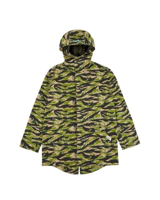 Oakley Green Tiger-Camo Tnp Jacket for men