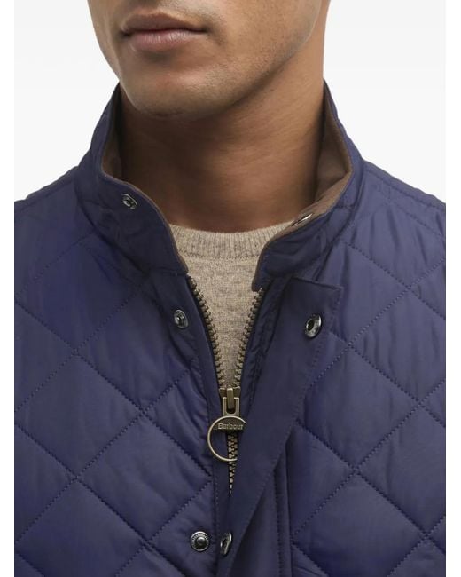 Barbour Blue Lowerdale Quilted Pocket Gilet for men