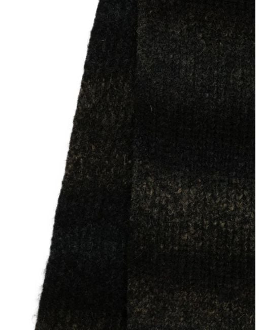 Etudes Studio Black Striped Scarf