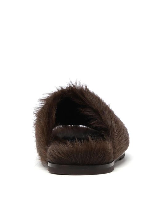 Rick Owens Brown Granolas Open-Toe Slippers for men