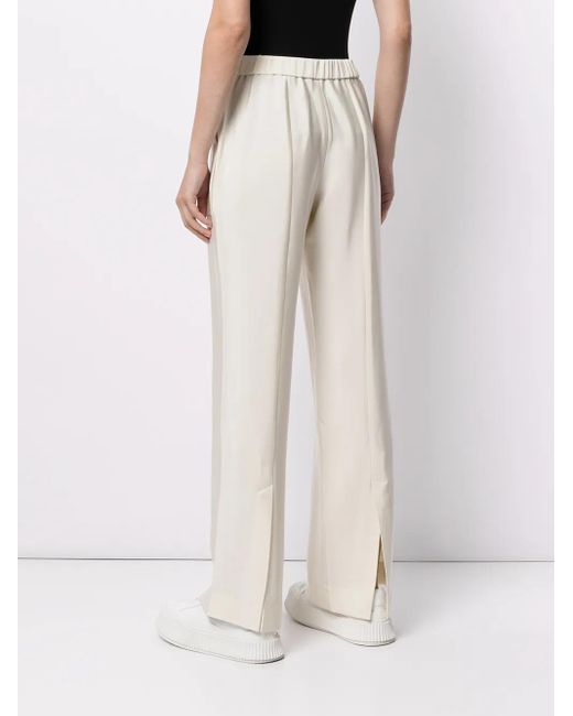 GOODIOUS White Hose Mit Geradem Bein