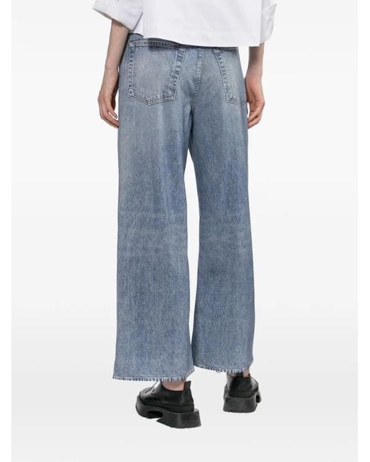Rag & Bone Blue Pantalon De Jogging Rb Miramar Andi À Coupe Ample