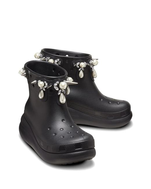 CROCSTM Black X Simone Rocha Pearl-Embellished Boots for men