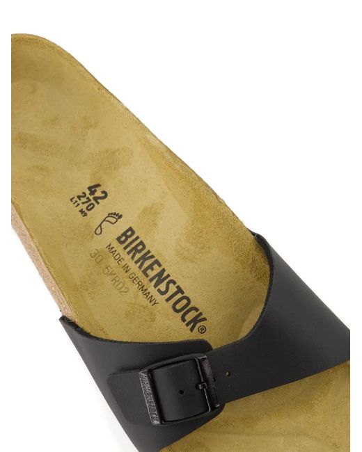 Birkenstock Black Madrid Buckle Single-Band Sandals for men