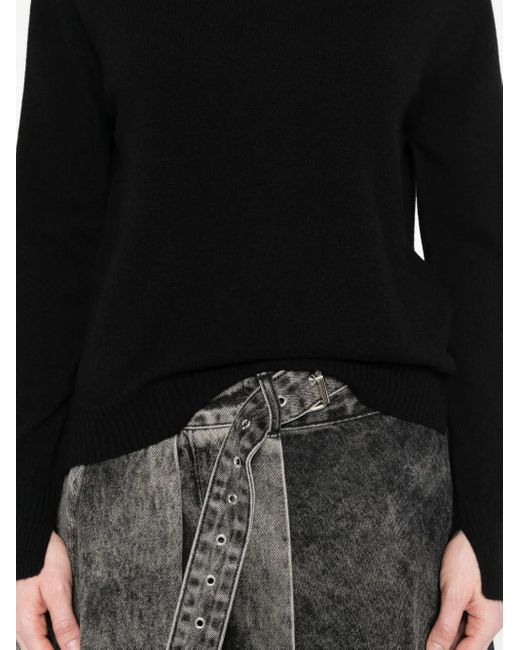 Twinset ラウンドネック カシミアセーター Black