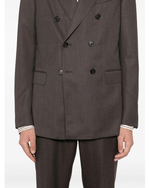 ZEGNA Men's Gray Wool Suit