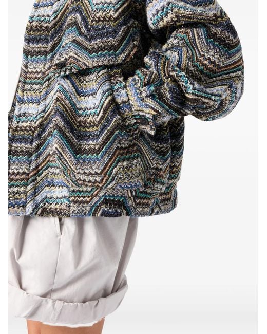 Missoni Black Zigzag-Pattern Jacket