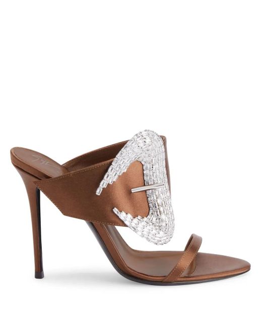Giuseppe Zanotti Ludhovica 105mm ミュール Brown
