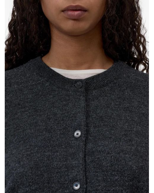 Closed Blue Cardigan À Col Rond