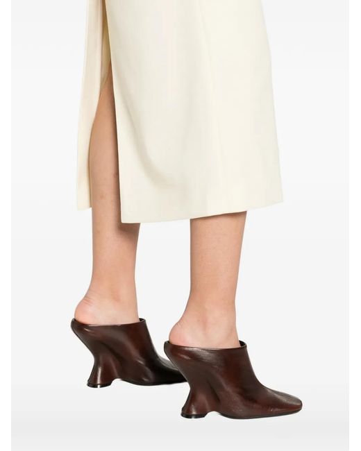 A.M.G White Slim Midi Skirt
