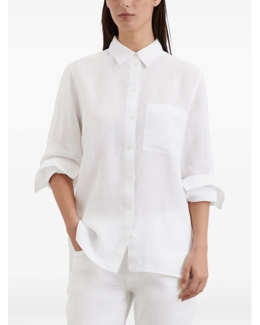 Marc O' Polo White Button-Up Shirt