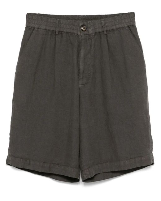 メンズ Brunello Cucinelli リネン ショートパンツ Gray