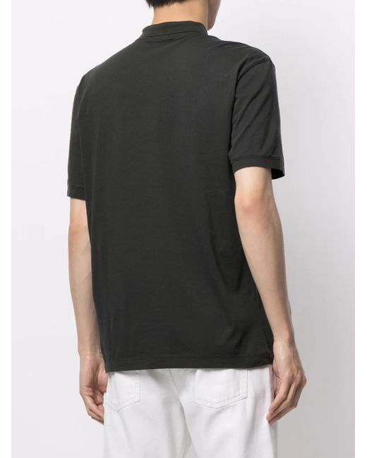 James Perse Black Lotus Polo Shirt for men