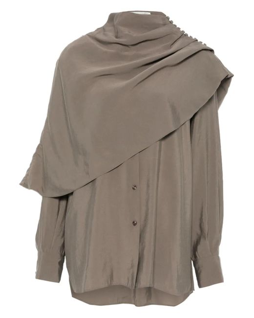 Magda Butrym Gray Classic Button Shirt