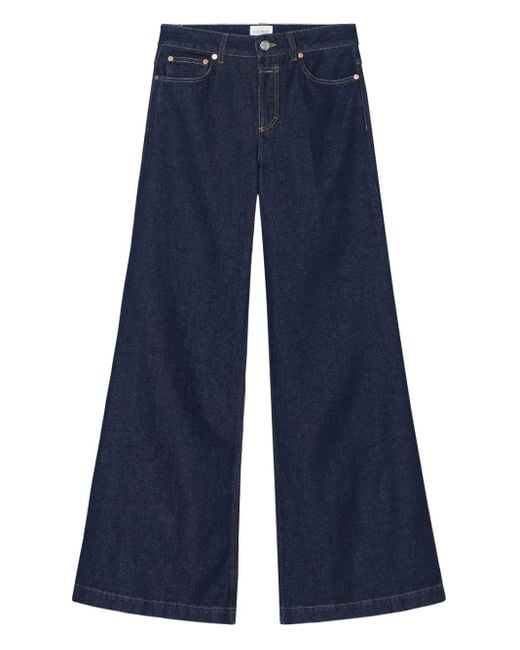 Closed Blue Wide-Leg Denim Jeans