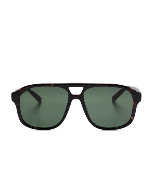 Lunettes De Soleil À Monture Pilote Gucci pour homme en coloris Green