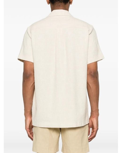 Maison Labiche White Logo-Patch Shirt for men