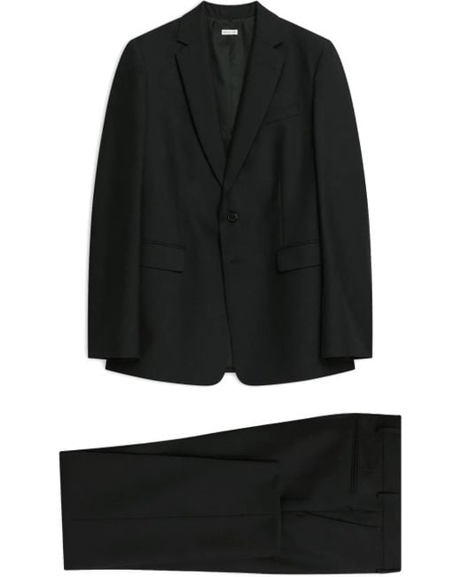 Dries Van Noten Black Wool Slim-Fit Suit for men