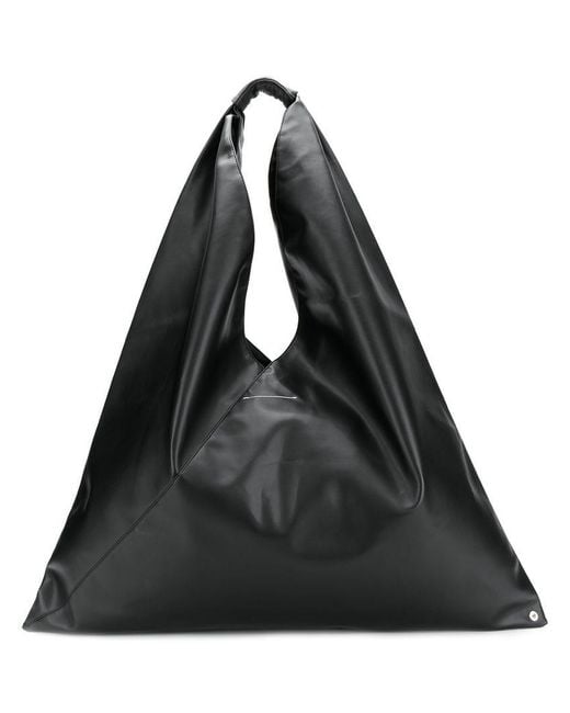 MM6 by Maison Martin Margiela Triangle Tote Bag in Black - Lyst