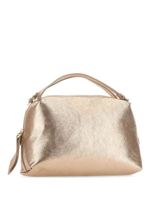 Gianni Chiarini Natural Alifa Zip-Fastening Leather Tote Bag