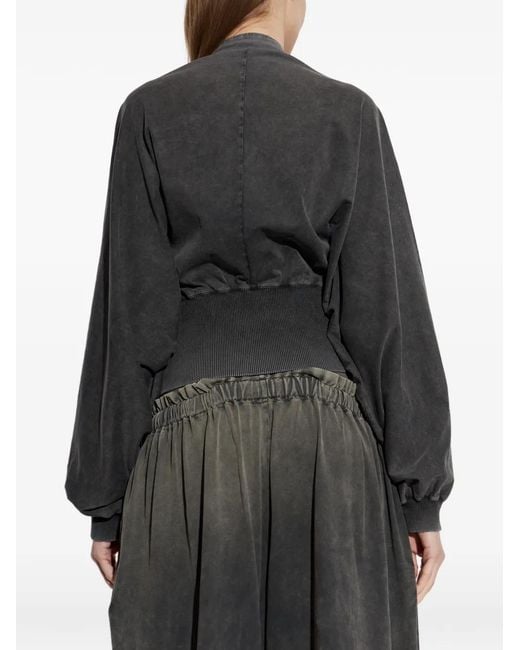 KNWLS Black Zip Ribbed Jacket