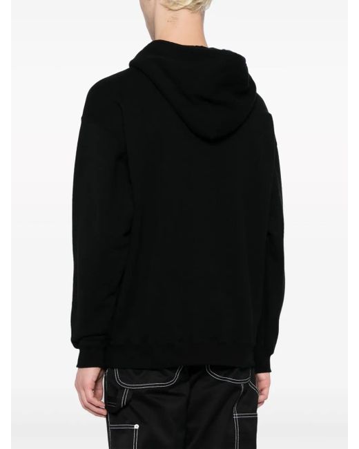 Neighborhood Black X Public Enemy Logo-Print Cotton Hoodie for men