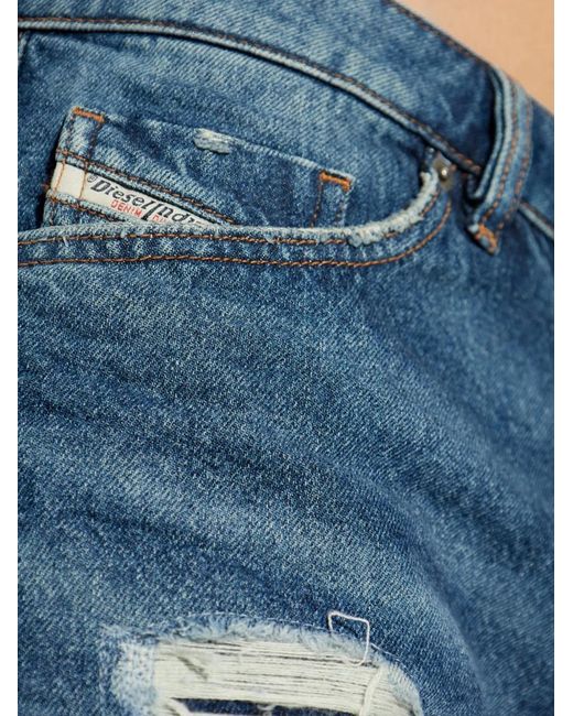 DIESEL Blue D-Fin Shorts for men