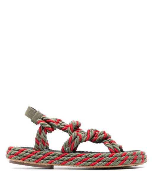 Sandales en corde à design bicolore Claudie Pierlot en coloris Marron | Lyst