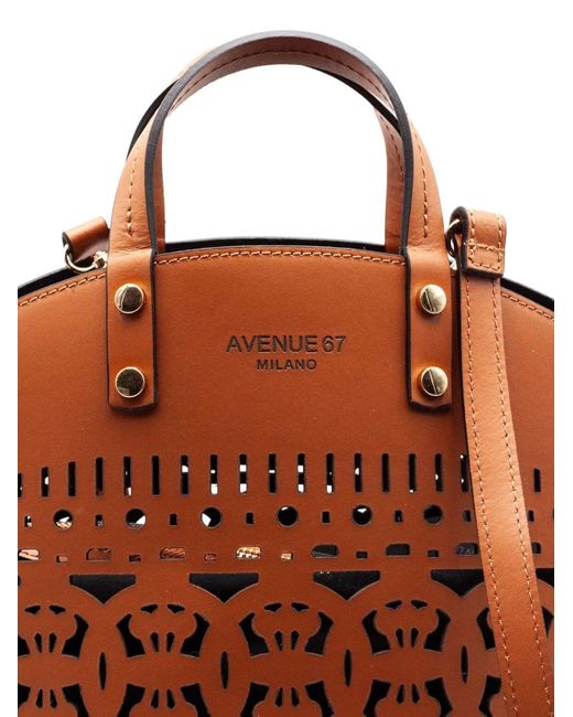 Avenue Brown Laser-Cut Tote Bag