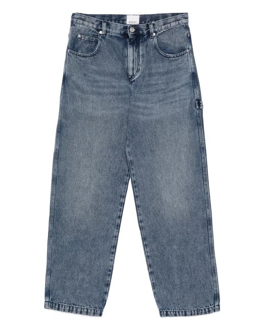 Vaqueros Con Parche Del Logo Isabel Marant de hombre de color Blue