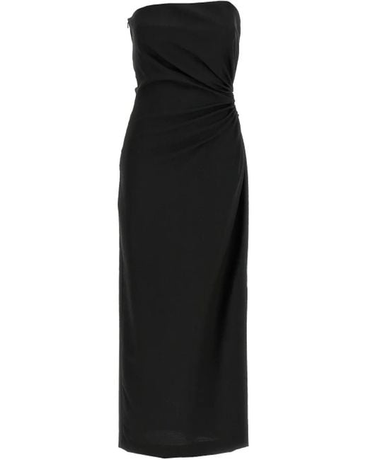 ワンピース MAX MARA BLACK BUSTIER DRESS IN WOOL BLEND Max Mara Black Bustier Dress In Wool Blend – LOZURI®