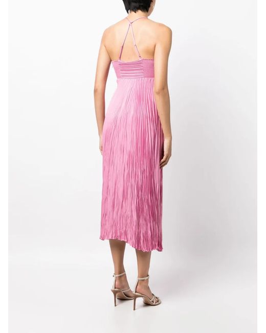 A.L.C. Pink Angelina Pleated Maxi Dress