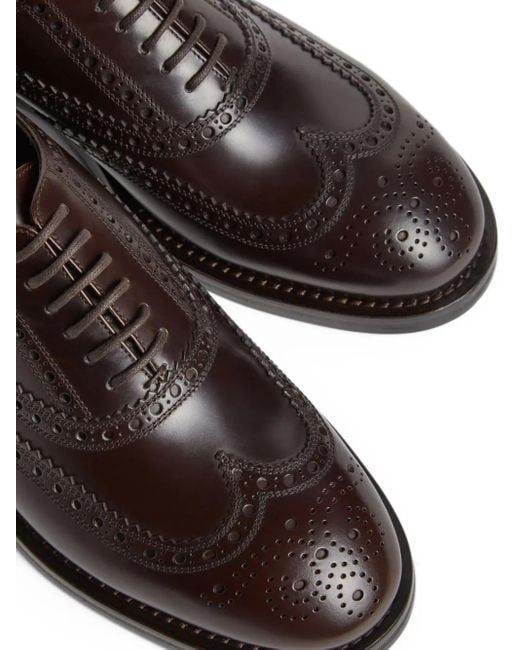 DSquared² Brown Classic Evening Oxford Shoes for men