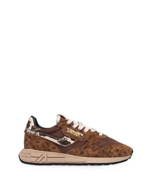 Autry Brown Reelwind Sneakers