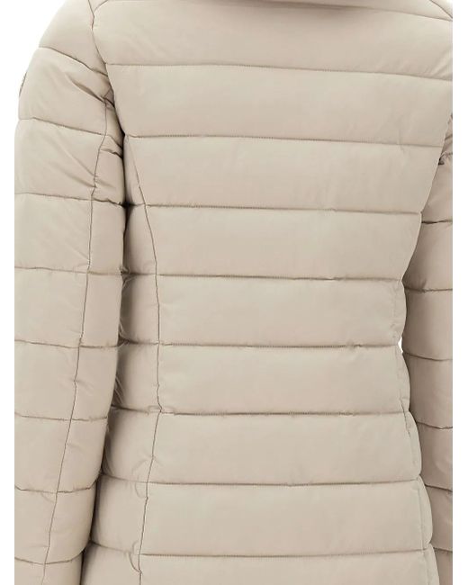 Save The Duck Natural Removable-Hood Padded Coat