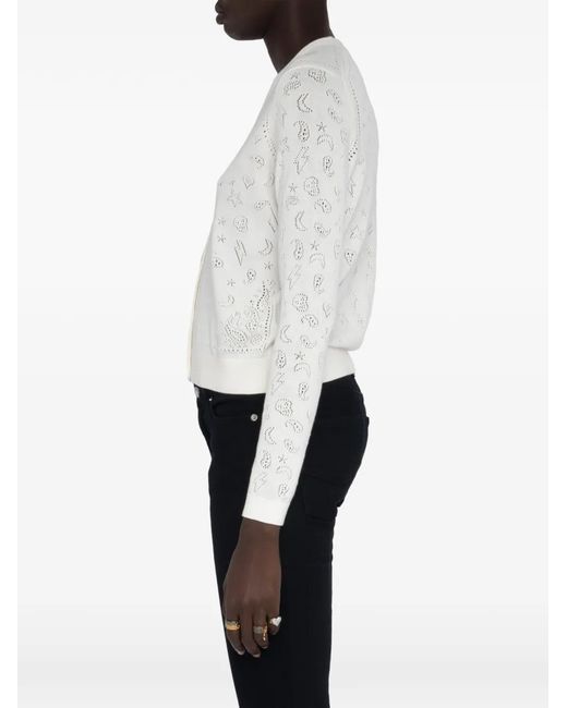 Zadig & Voltaire White Manala Cardigan