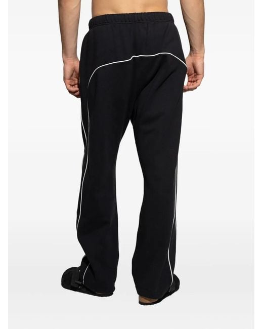 Fear Of God Black Side-Stripe Drawstring Sweatpants for men
