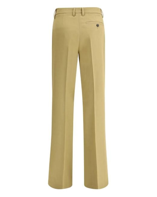 True Royal Green Button-Fastening Trousers