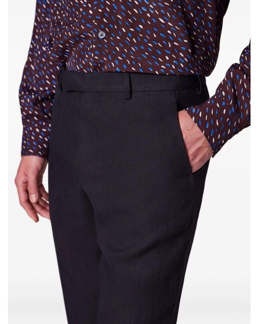 Paul Smith Black Linen Trousers for men