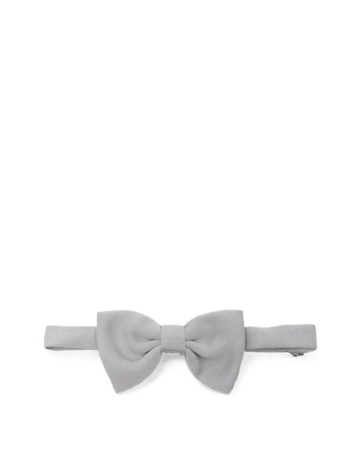 Tagliatore White Pre-Tied Bow Tie for men
