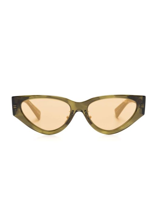 Gafas de sol con montura cat eye Miu Miu de color Natural