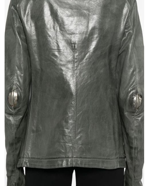 Carol Christian Poell Gray Prosthetic Leather Jacket